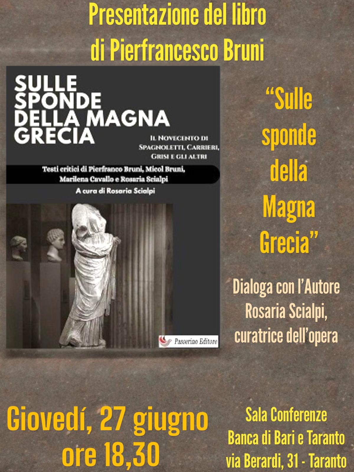 Sulle sponde della Magna Grecia: a Taranto la presentazione del saggio che inaugura nuovipercorsi di studio sulla letteratura del Novecento