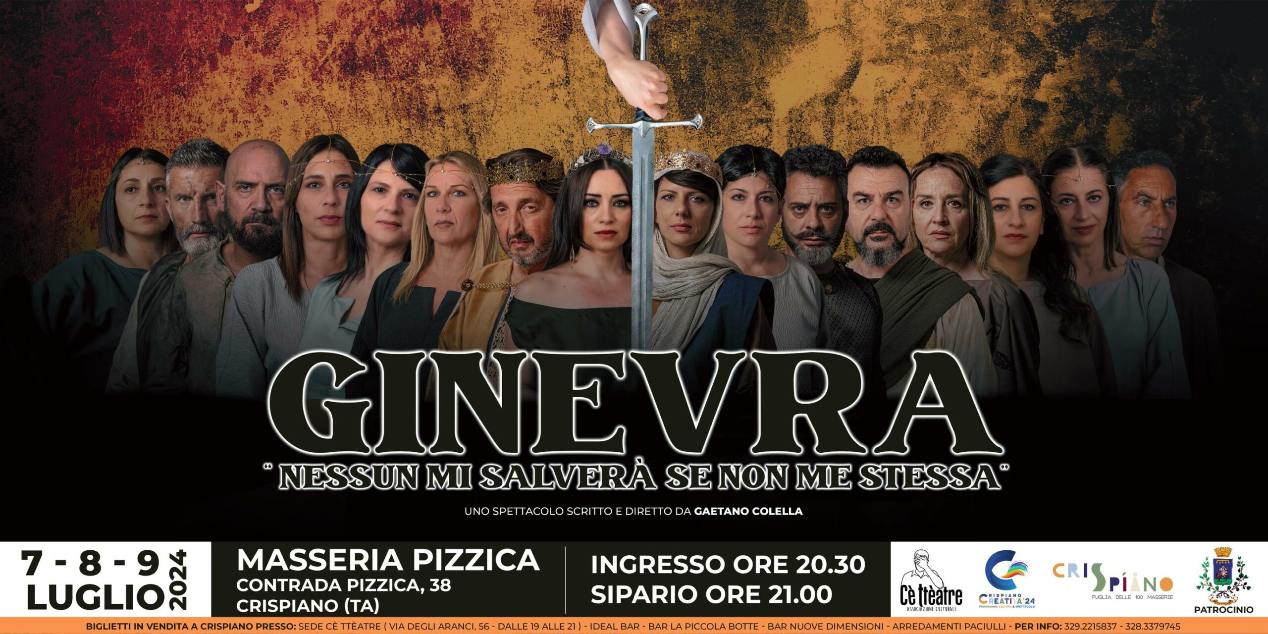 A Crispiano va in scena “Ginevra”, uno spettacolo teatrale scritto e diretto da Gaetano Colella