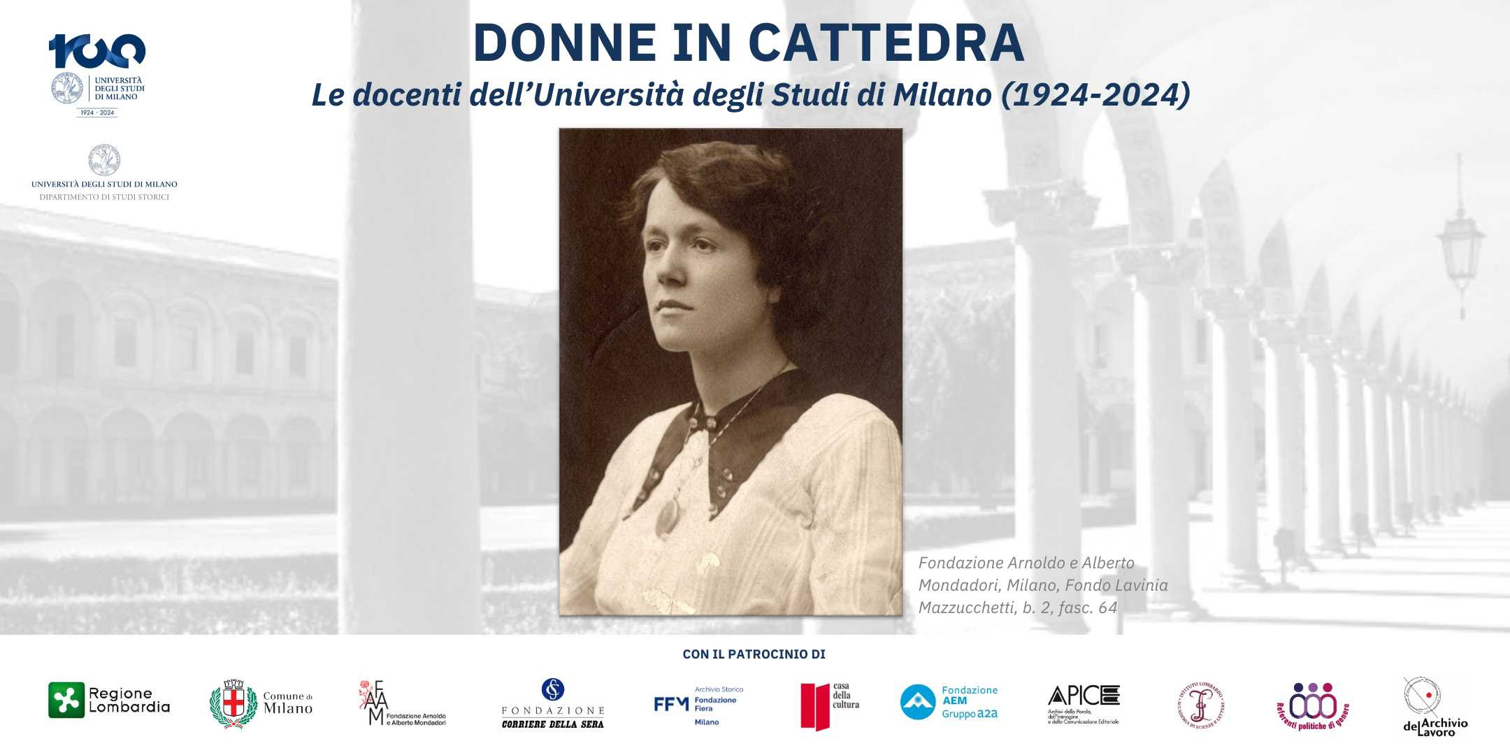 Mostra storica: Donne in cattedra. Le docenti dell’Università degli Studi di Milano, 1924-2024.