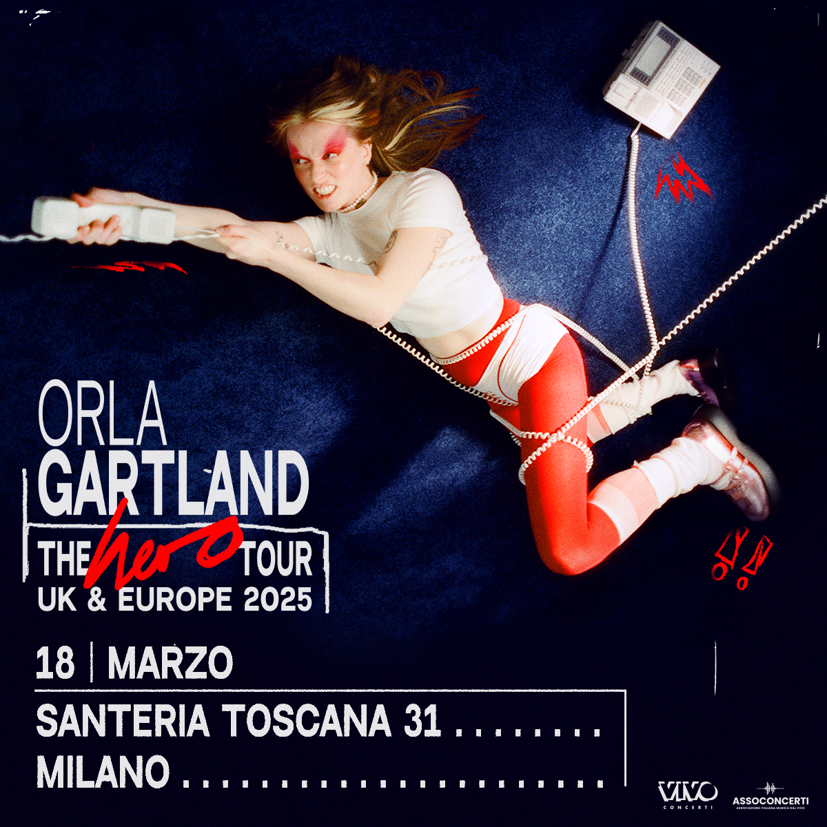 ORLA GARTLAND ARRIVA A MILANO: UNICA DATA ITALIANA DELL’HERO TOUR MARTEDÌ 18 MARZO 2025 @ SANTERIA TOSCANA 31