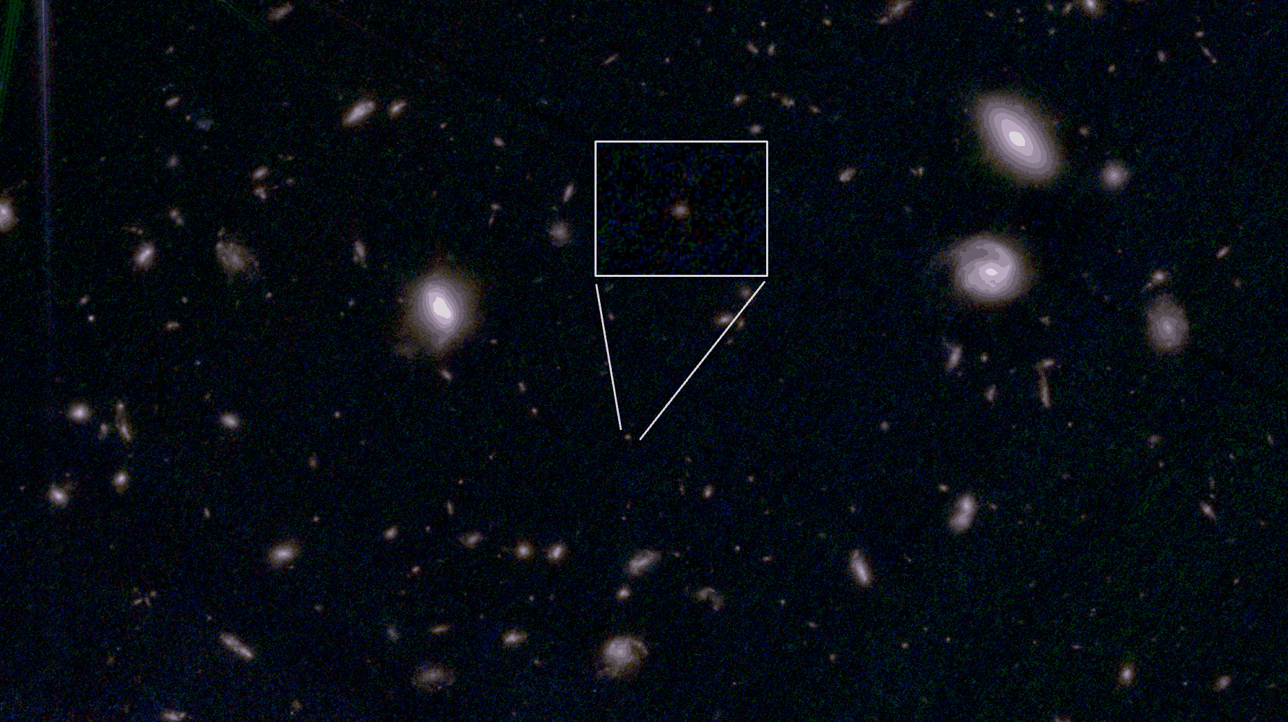 JWST osserva un antichissimo buco nero supermassiccio a “riposo” dopo un’abbuffata cosmica