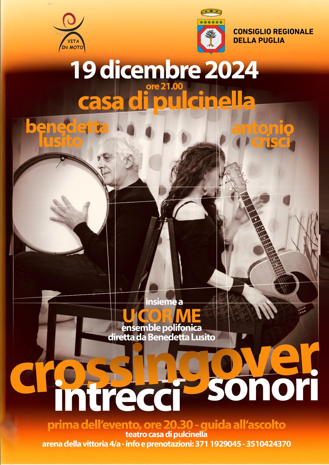 Benedetta Lusito e Antonio Crisci con “Crossing over” per “Le Terre di dentro”