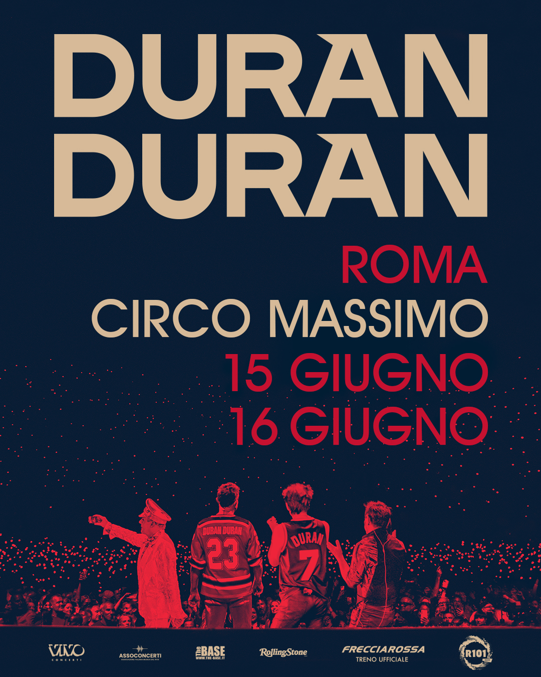 DURAN DURAN AL CIRCO MASSIMO: 15 E 16 GIUGNO 2025 A ROMA