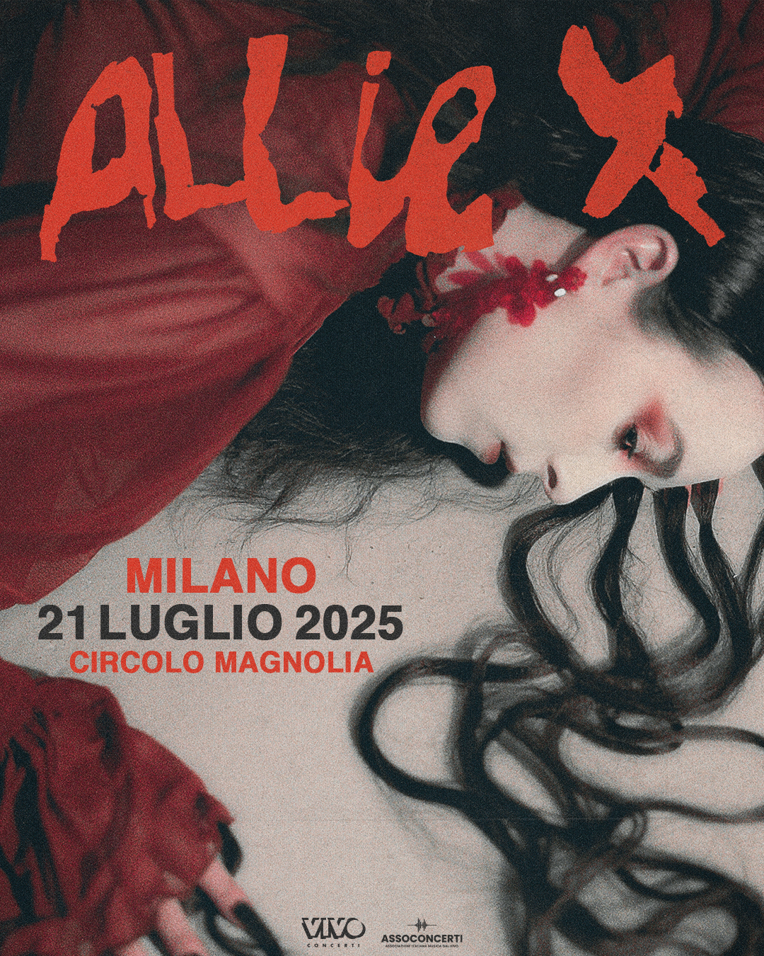 ALLIE X ANNUNCIA UNA NUOVA DATA ITALIANA: LUNEDÌ 21 LUGLIO 2025 MILANO @ CIRCOLO MAGNOLIA