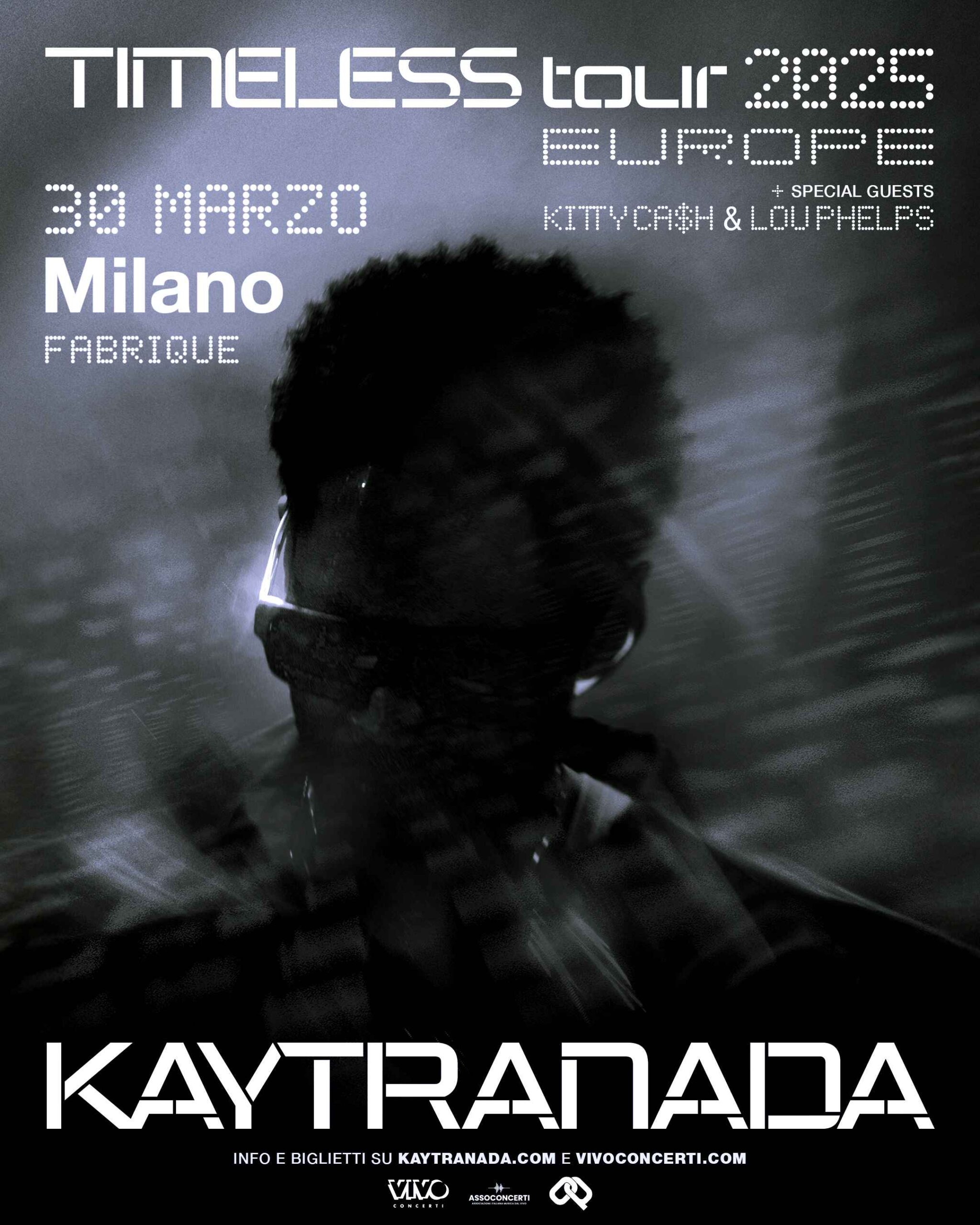 KAYTRANADA ARRIVA IN ITALIA DOMENICA 30 MARZO 2025 MILANO @ FABRIQUE