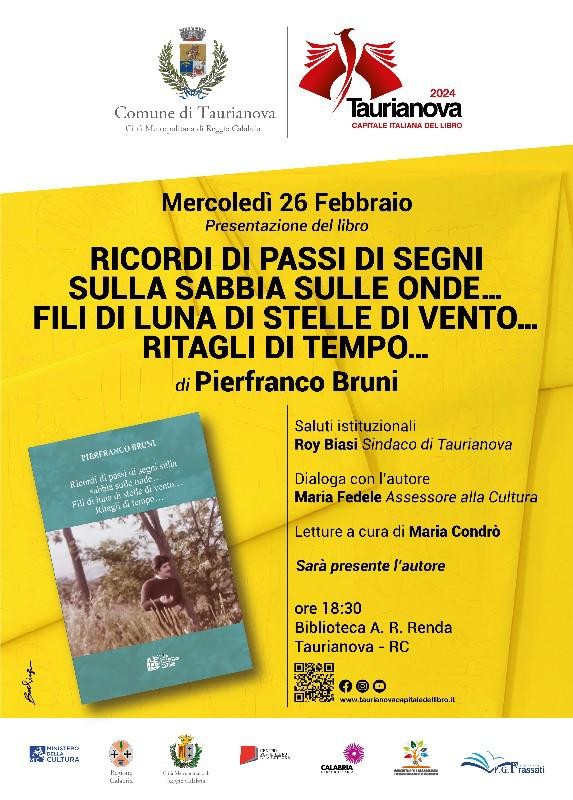 Taurianova, Capitale Italiana del Libro 2024: Presentazione della silloge poetica di Pierfranco Bruni