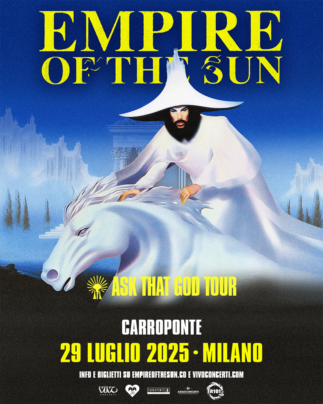 EMPIRE OF THE SUN ARRIVANO PER LA PRIMA VOLTA IN ITALIA: MARTEDÌ 29 LUGLIO 2025 MILANO @ CARROPONTE